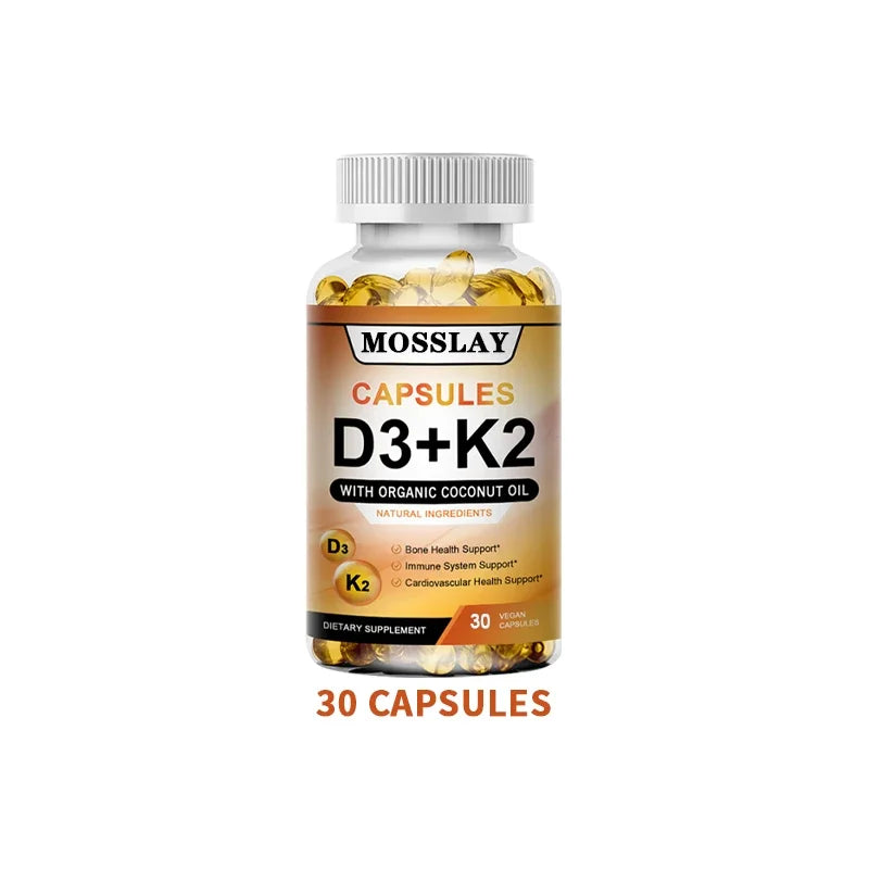 Vitamin K2+D3 Supplement - Promotes Immune System Health and Bone Support
