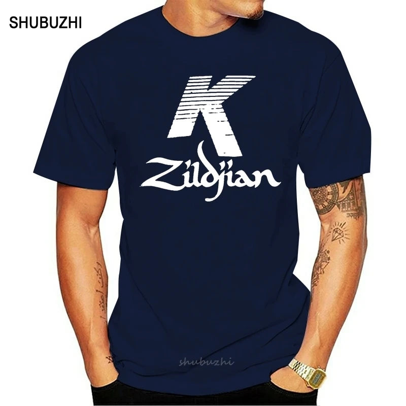 Zildjian K Percussion Drums Cymbal Logo Men's Black T-Shirt | Cotton Printed Short Sleeve Tee - Premium tee from dsers - Just $33.99! Shop now at Lizard Vigilante
