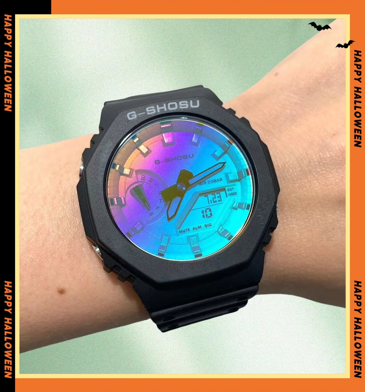 Star Sports Unisex Tactical LED Dual Display Watch With World Time And Rubber Strap
