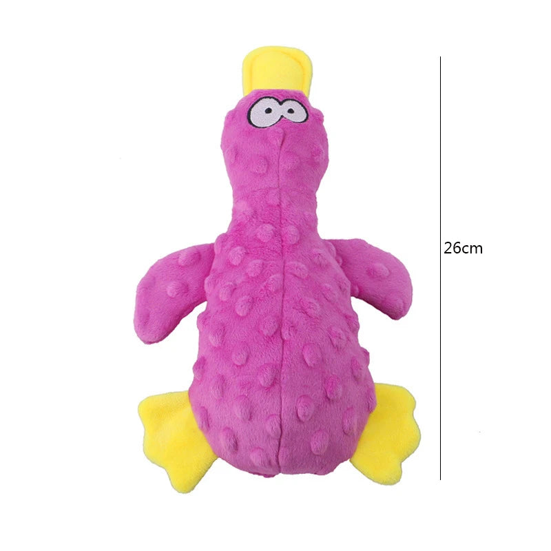 Quack Attack Squeak Beast – Hardcore Plush Duck Dog Toy