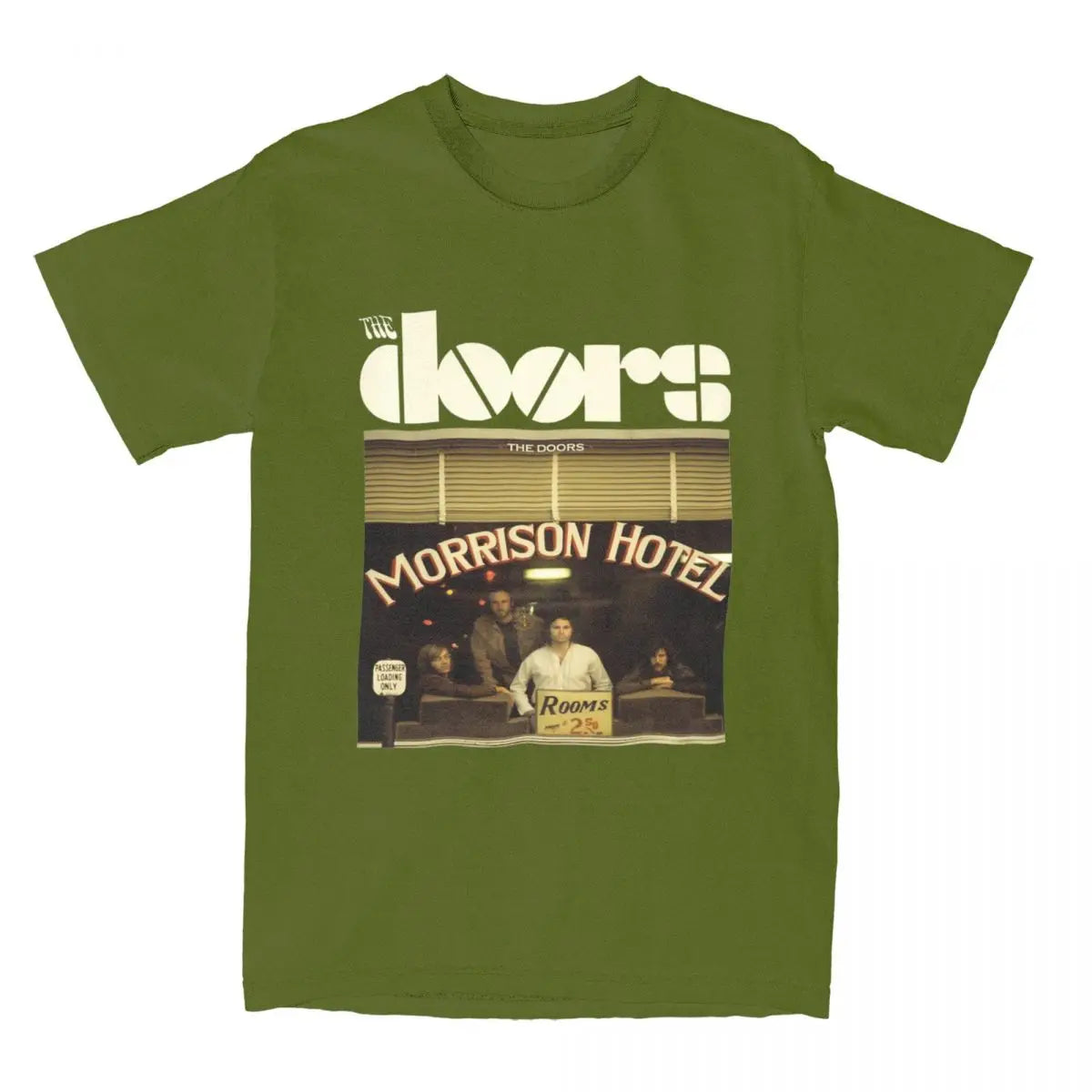 Men Women The Doors Band Morrison Hotel Shirt Accessories Pure Cotton T-shirt Clothing Casual Tee Shirt Adult - Premium from Lizard Vigilante - Just $19.99! Shop now at Lizard Vigilante