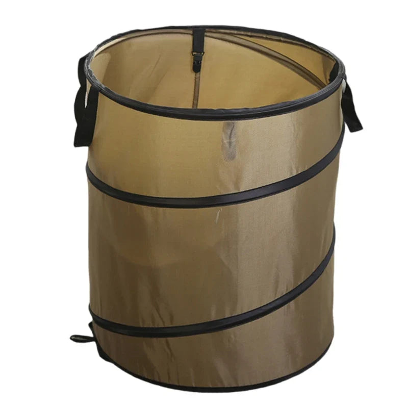 Folding Camping Trash Can Reusable Yard Waste Bag Portable Garbage Bin Container Dropshipping