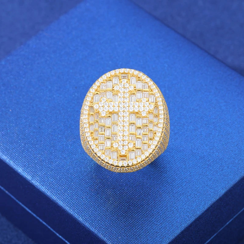 Dominion™ S925 VVS Moissanite Lion Ring – Precision-Crafted Sterling Silver Alpha Statement Band for Men | Tested D Grade Ice, Prong Set Power Symbol - Premium ring from dsers - Just $124.99! Shop now at Lizard Vigilante