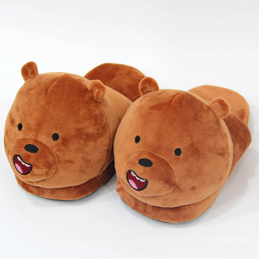 Purrfect Plush Cat Sliders – Cozy Anime-Inspired Indoor Winter Slippers