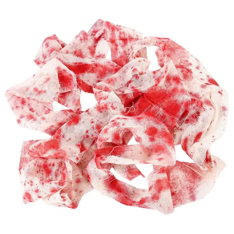 Haunted House Home Scene Decoration 3m/5m Halloween Bloody Gauze Bandage Warning Isolation Belt Horror Props For Halloween Party