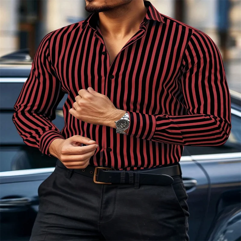 Royal Vice Men’s Luxury Striped Silk Shirt – Business Rebel Fit Up To 6XL - Premium shirt from dsers - Just $23.99! Shop now at Lizard Vigilante