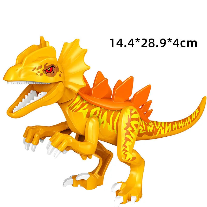 Jurassic Dinosaur Park Building Blocks Set – Large Velociraptor, T-Rex, Indominus Rex, Triceratops Figures – Educational Construction Toys for Kids Compatible with Major Brands - Premium toys from Lizard Vigilante - Just $17.69! Shop now at Lizard Vigilante