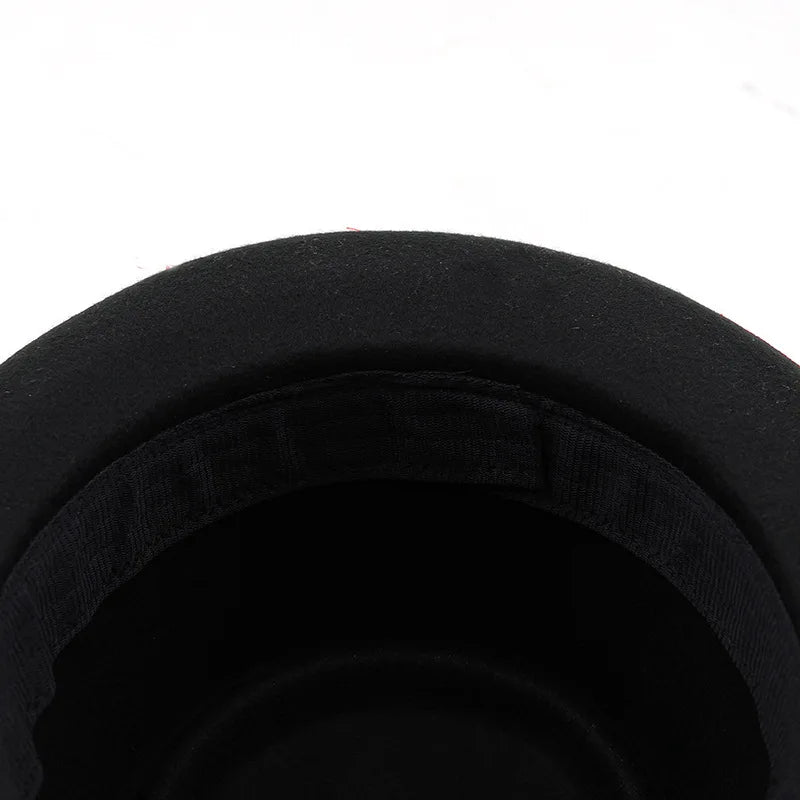 Pork Pie Hat Billycock Felt Small Brim Bowler Hat Men's Fashion British Style Hip Hop Fedora Hat Women Party Sombrero Caps - Premium from Lizard Vigilante - Just $38.99! Shop now at Lizard Vigilante