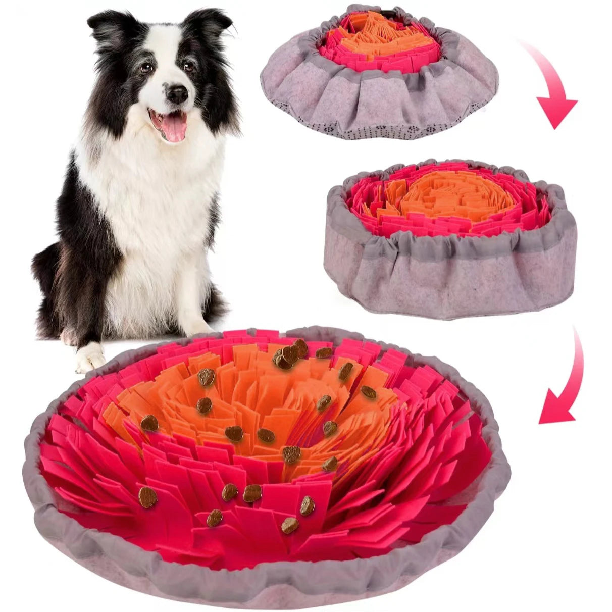 Foldable Felt Feeding Mat – Chaos-Training Puzzle Toy for Dogs with Rock ‘N Roll Focus Mode - Premium mat from dsers - Just $12.99! Shop now at Lizard Vigilante