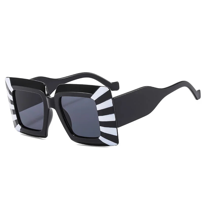 VOLT//BLOK 2025 PunkSquare UV400 Shades — Oversized Futurist Goggle Sunglasses for Women & Men | Cyber-Street Retro Eyewear, Photochromic Anti-Reflective Fashion Bomb - Premium shades from dsers - Just $15.99! Shop now at Lizard Vigilante