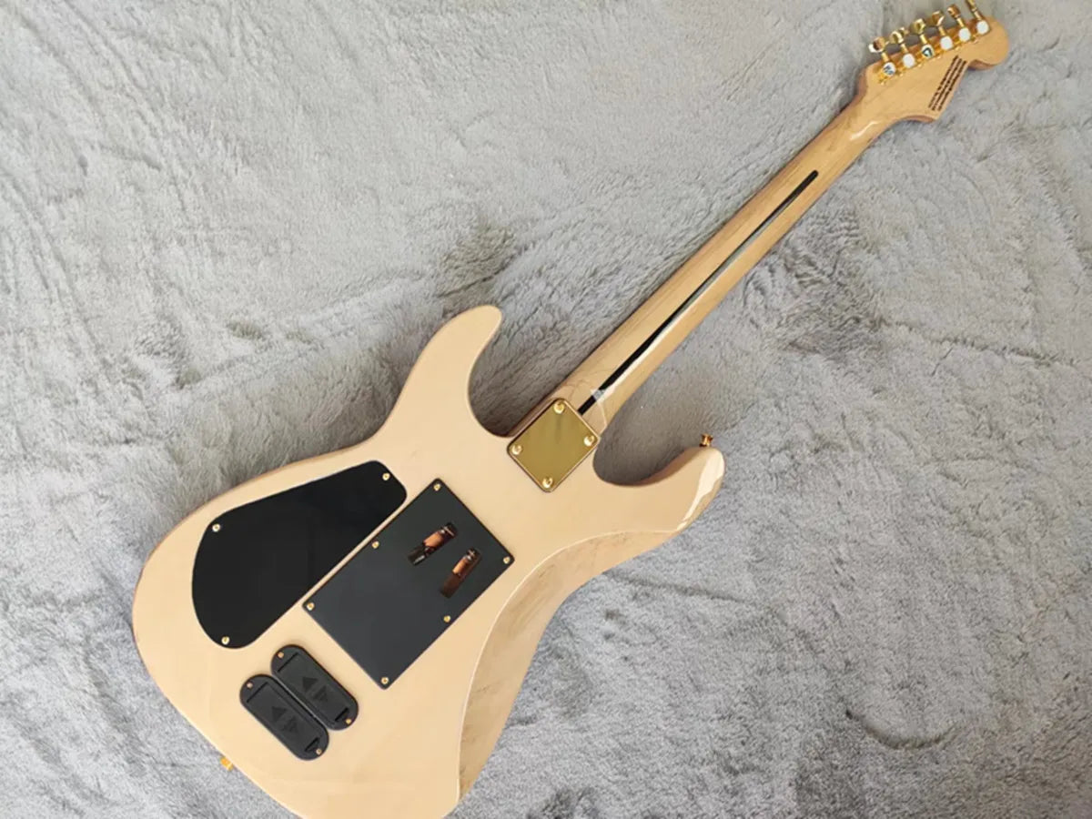 PC1 Phil Collen Chlorine Natural Shred Machine | Quilted Maple Lightning Top, Floyd Rose Tremolo & EMG Firepower (22-Fret Right-Hand Riot Axe)