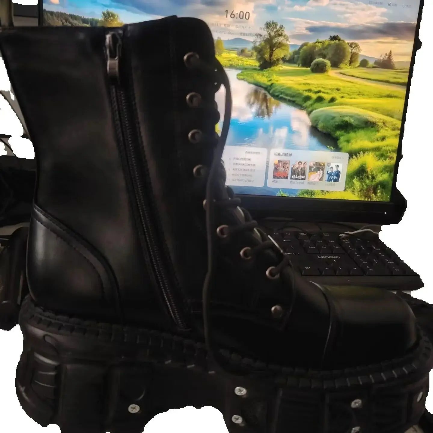 Rebel Rage Motorcycle Boots – Rock Your Inner Antihéro - Premium boots from Lizard Vigilante - Just $141.99! Shop now at Lizard Vigilante