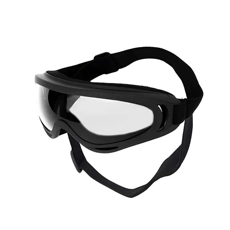 Rogue Pup Black Dog Goggles — Adjustable Anti-UV Sunglasses for Outdoor Rebel Pets