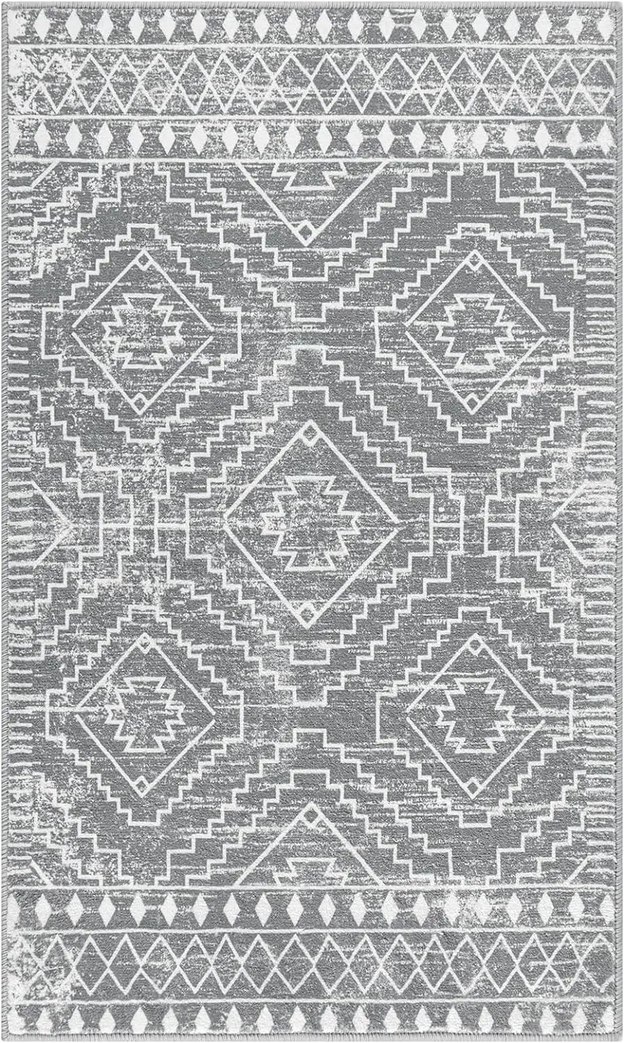 Moroccan Rugs for Living Room Geometric Tribal Bedroom Area Rug Large Shedding Soft Resistant Carpet for Den Kitchen Home Decor