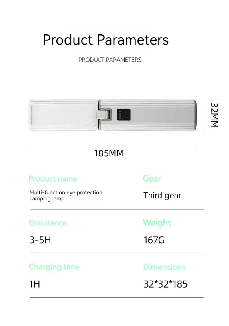 Protable Rechargeable Camping Light Tent Chandelier Ultra Long Life Multi-function Flashlight Folding Hand Lamp