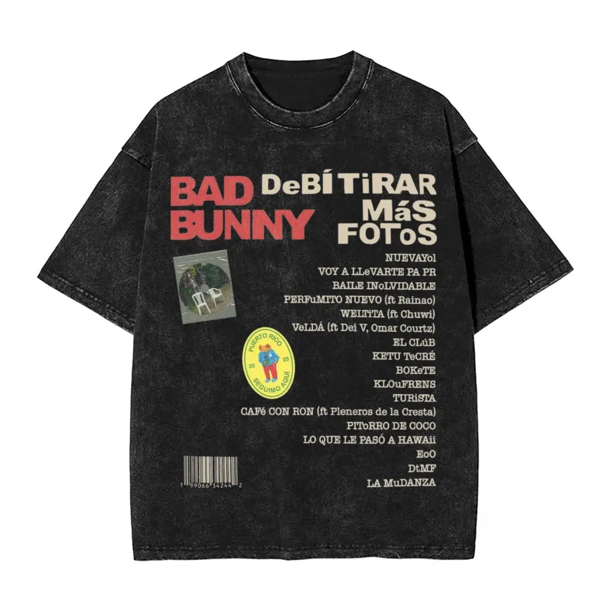 "Debi Tirar Más Fotos" Vintage Washed Bad Bunny T-Shirt – For Those Who Live Life Unfiltered - Premium tee from Lizard Vigilante - Just $26.99! Shop now at Lizard Vigilante