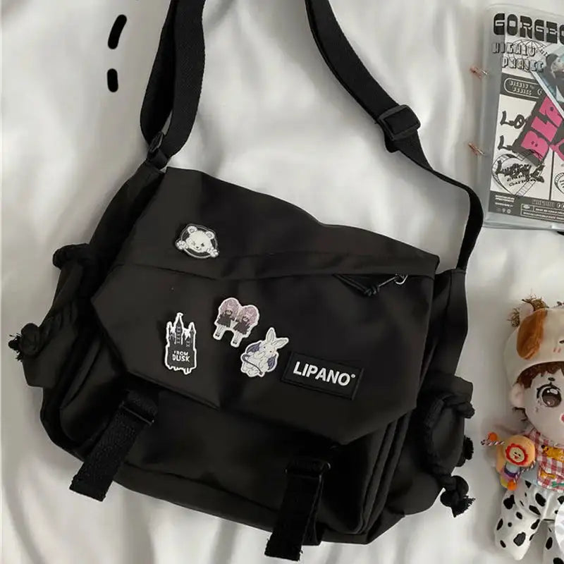 Nylon Handbags Shoulder Bag Large Capacity Crossbody Bags For Teenager Messenger Bag Student School Bags For Women