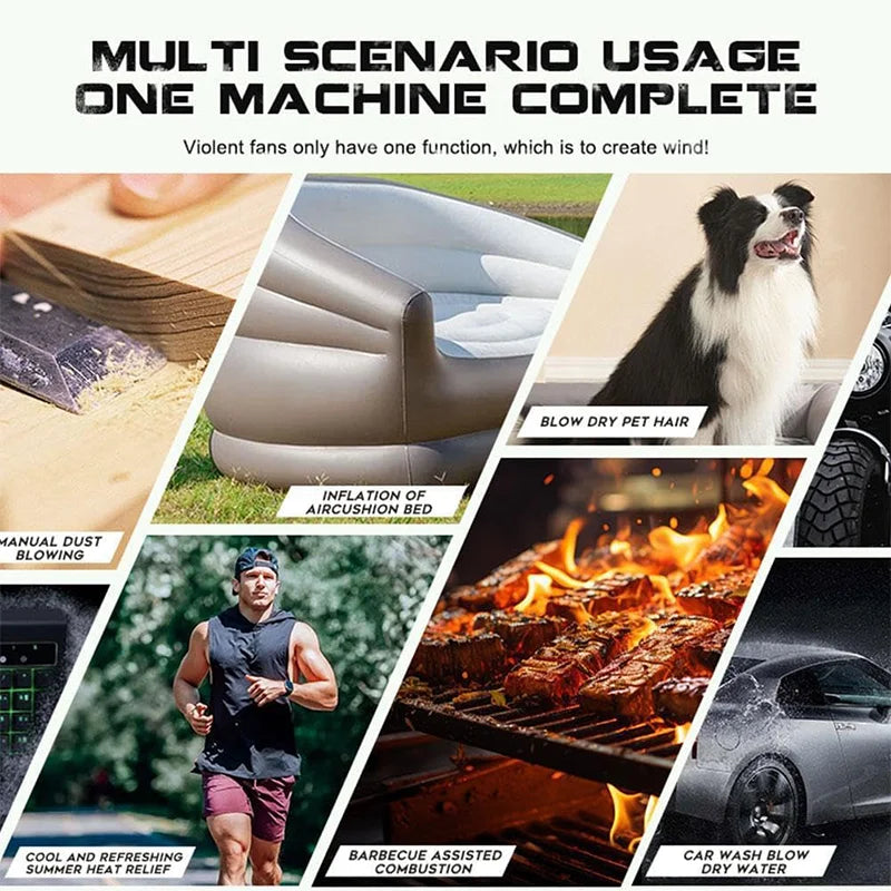 Electric Goddess Turbo Blaster | Cordless Brushless Jet Fan for Dewalt 20V | High Velocity Rock’n’Clean Dust Cannon