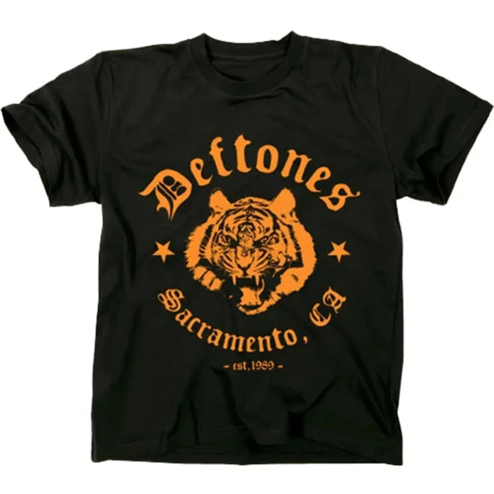 Deftones 2025 Cotton Band T-Shirt – Oversized Hip Hop Rock Tee For Men And Women