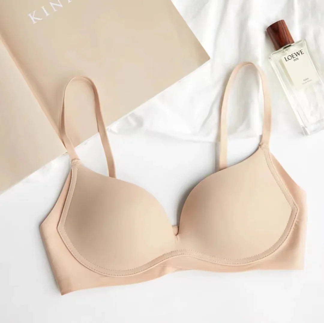 No Trace Women's Bra, Small Chest, Push Up, Push Up, No Steel Ring, Comfortable Sports Shockproof Women's Underwear