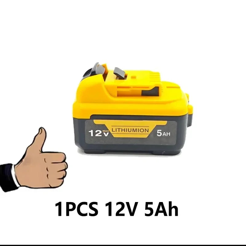 High-Capacity 12V Lithium Battery for Dewalt Tools – 3.0Ah / 5.0Ah / 6.0Ah – Compatible with DCB120, DCB124, DW089LG, DCD701F2, Laser Levels & More