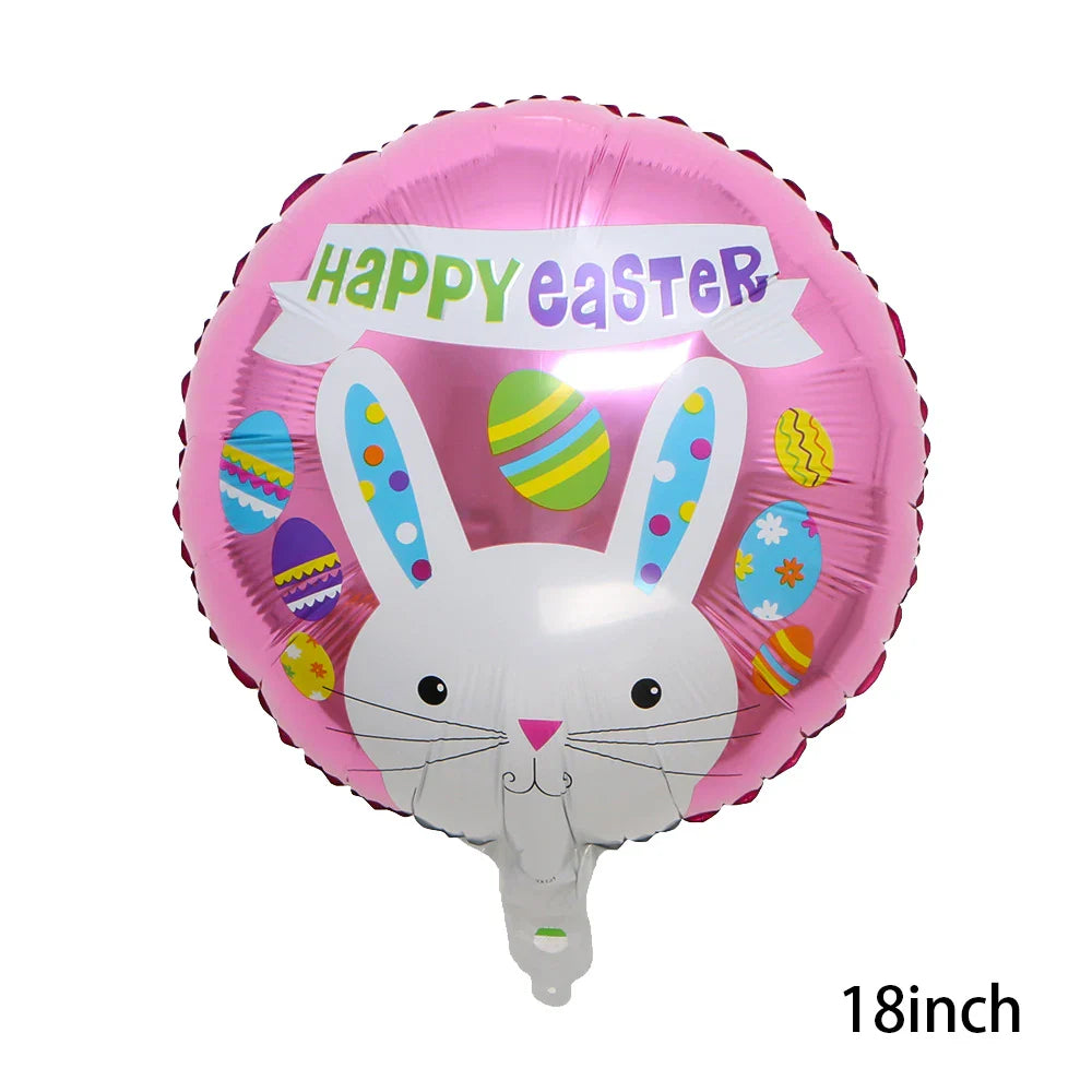 Easter Bunny Inflatables Balloon Decorations Standing Carrot Balloons Cute Carrot Rabbit Happy Easter Party Birthday Decorations