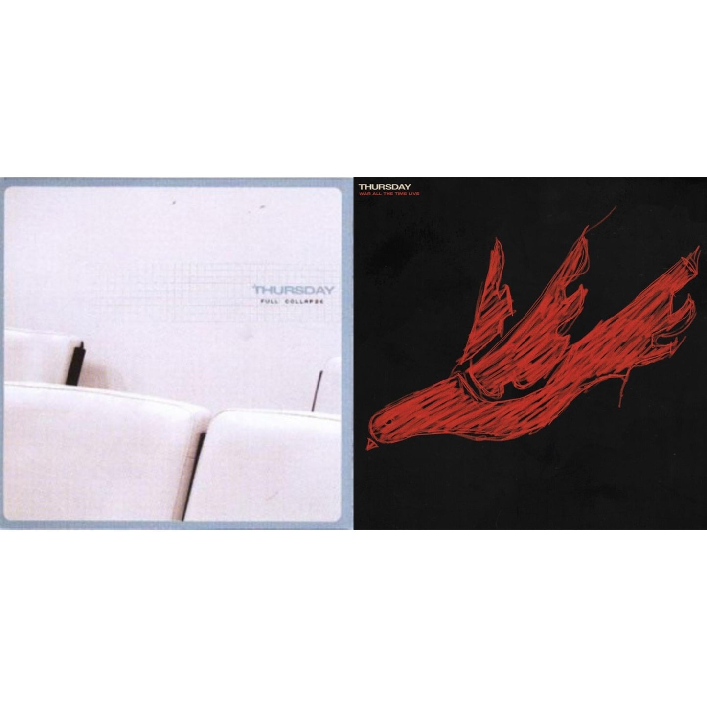 Full Collapse & War All The Time (Live) (Opaque Red In Clear/Black In Clear/2LP/180G)