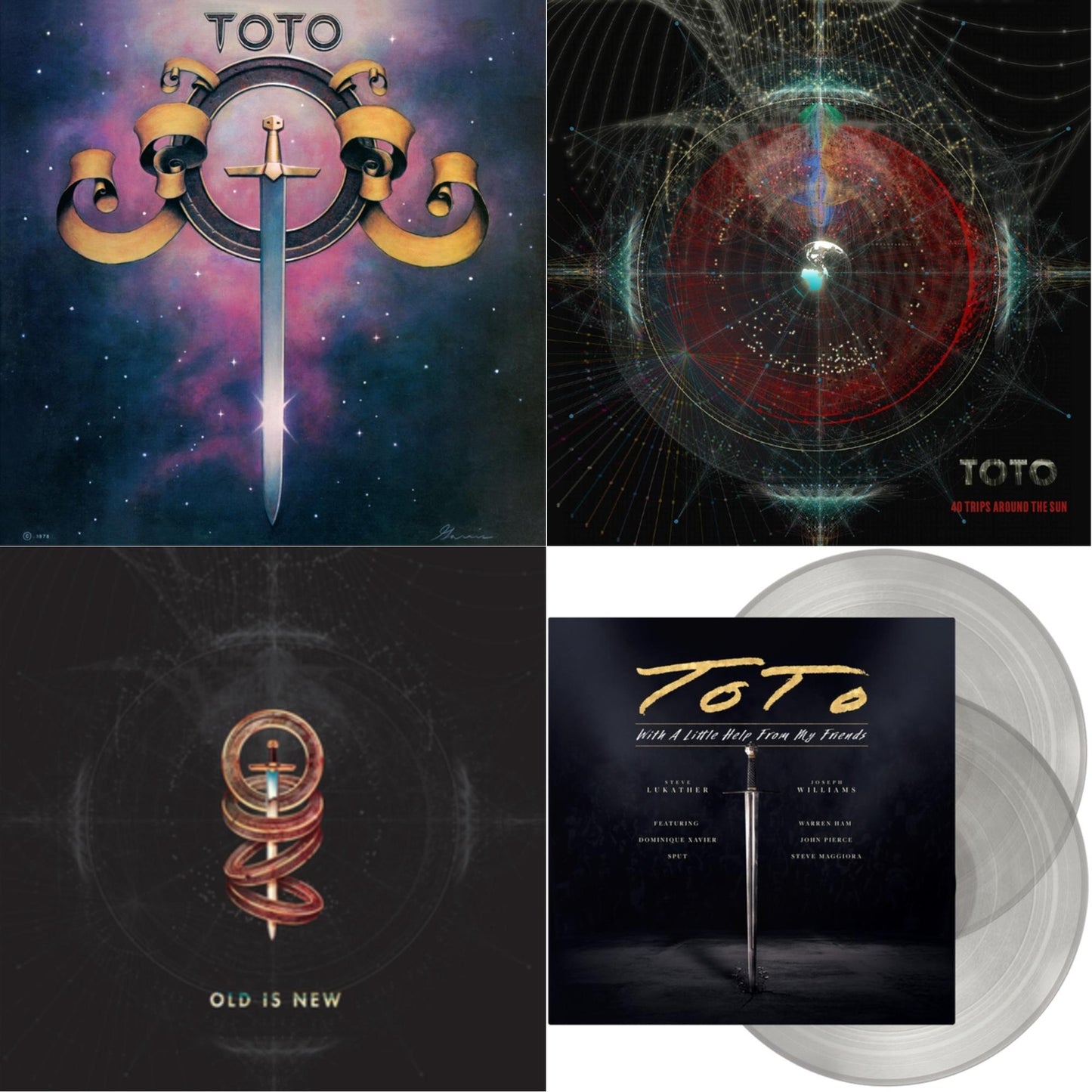 Toto (140G/Dl Insert) & 40 Trips Around The Sun: Greatest Hits (2LP/150G/Dl Card) & Old Is New (140G/Dl Insert) & With A Little Help From My Friends (X) (Transparent LP Vinyl)