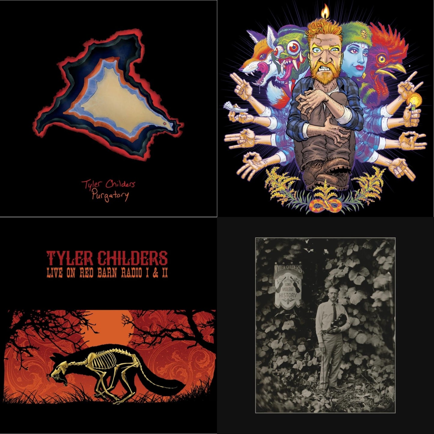 Country Squire (150G/Dl Code) & Long Violent History (140G/Insert) & Live On Red Barn Radio I & Ii & Purgatory