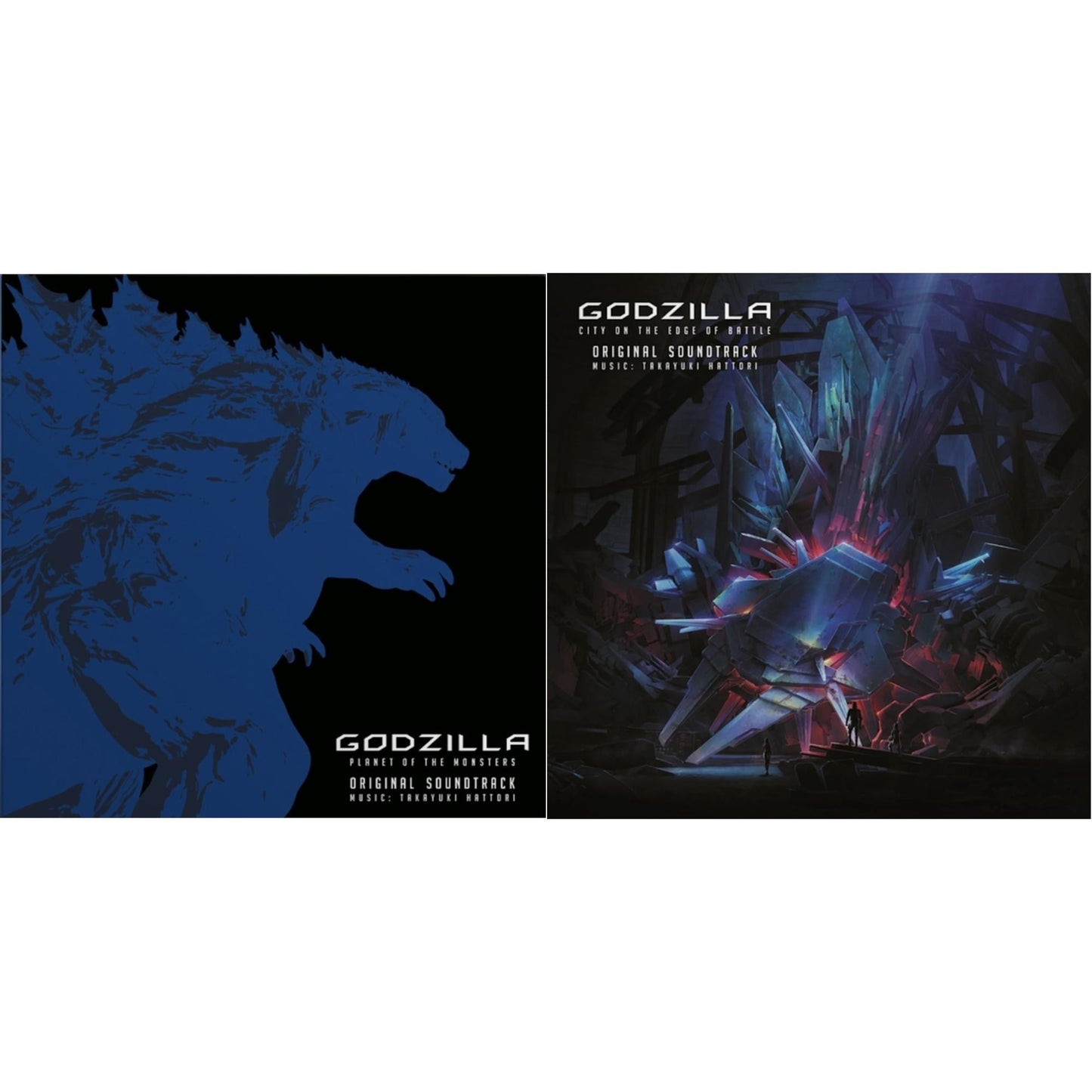 Godzilla: Planet Of The Monsters Ost (2LP) & Godzilla: City On The Edge Of Battle Ost (2LP)