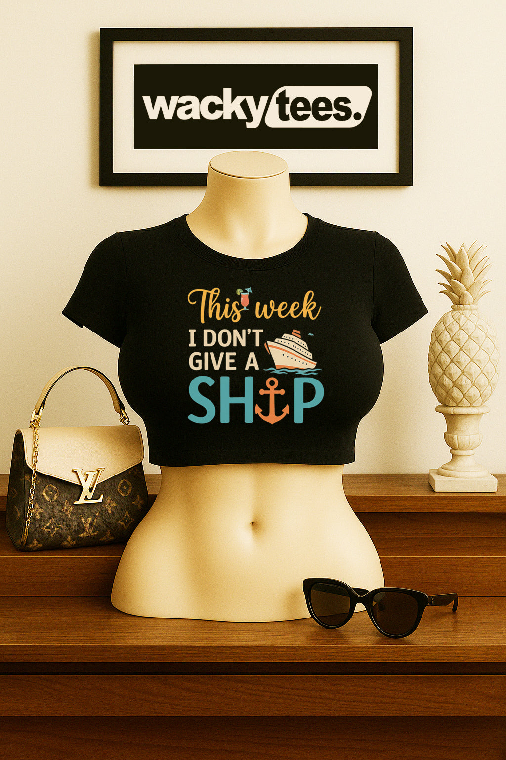 This Week I Dont Give a Ship Cruise Cruising Vacation Graphic Tee Shirt