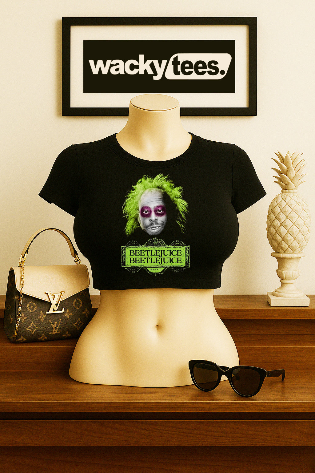This is Beetle BeetleJuice Howard Stern Wack Pack Funny Graphic Tee Shirt