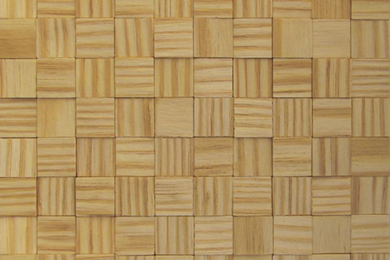 US Pine Natural Mesh-mounted Wood Mosaic Wall Tile - Livfloors Collection