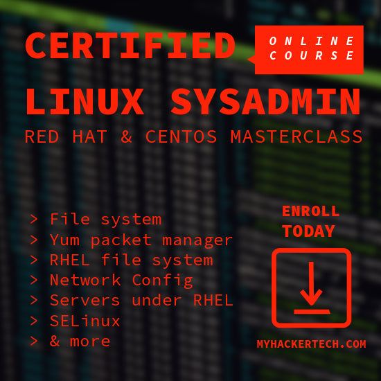 Certified Linux SysAdmin: Red Hat & CentOS Masterclass