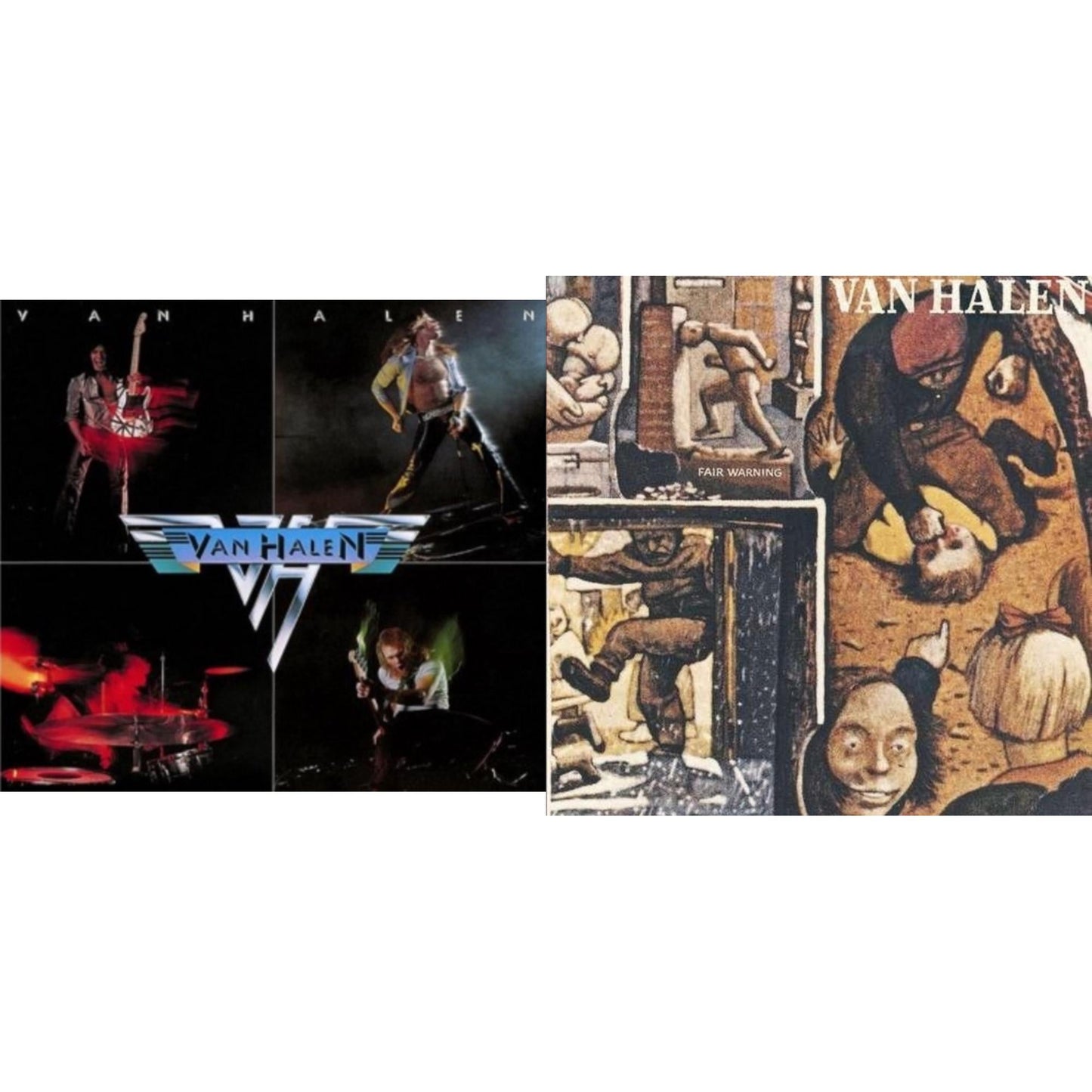 Van Halen - Fair Warning & Van Halen (Digitally Remastered) - LP Vinyl Bundle