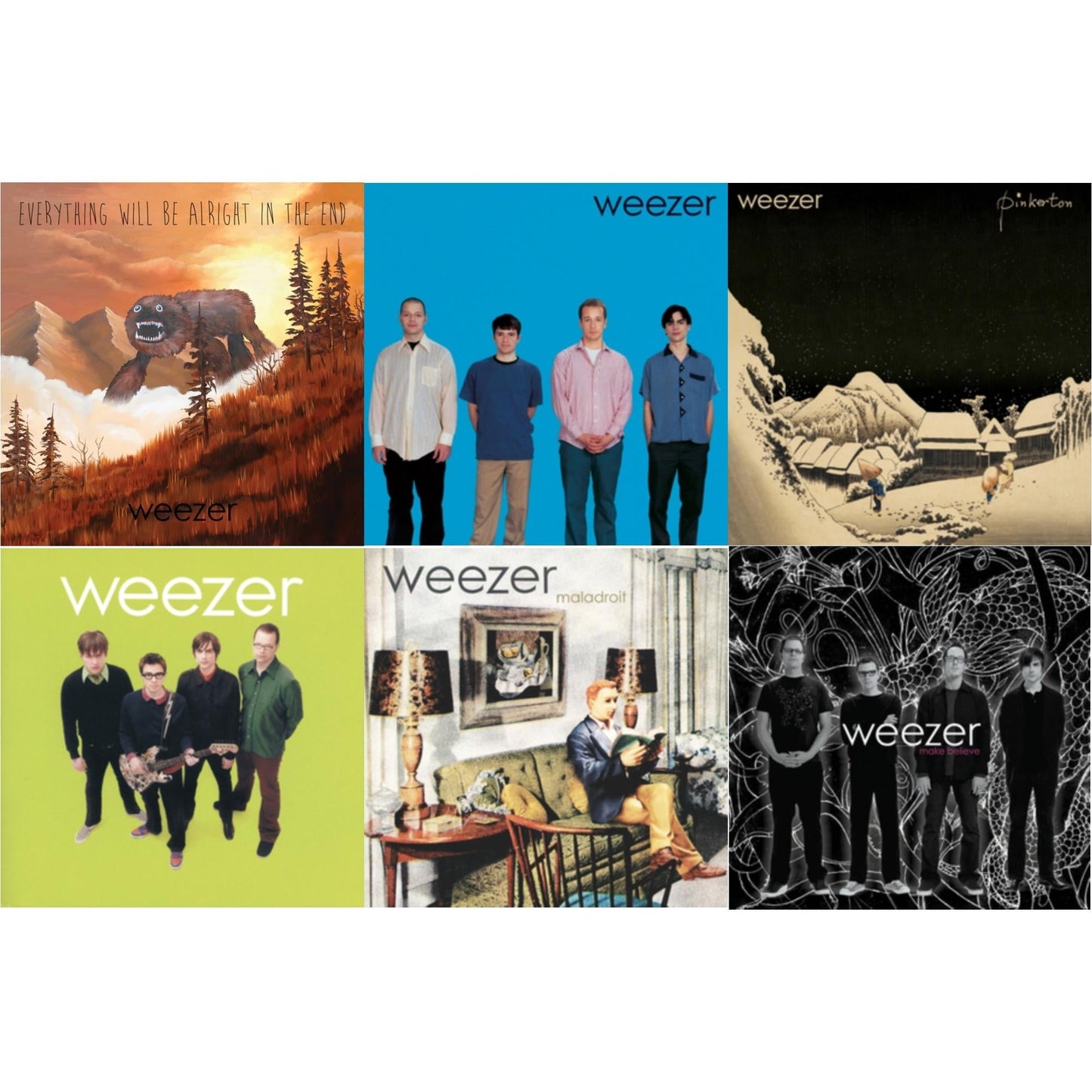 Everything Will Be Alright In The End & Weezer (Blue Album) & Pinkerton & Weezer (Green Album) & Maladroit & Make Believe