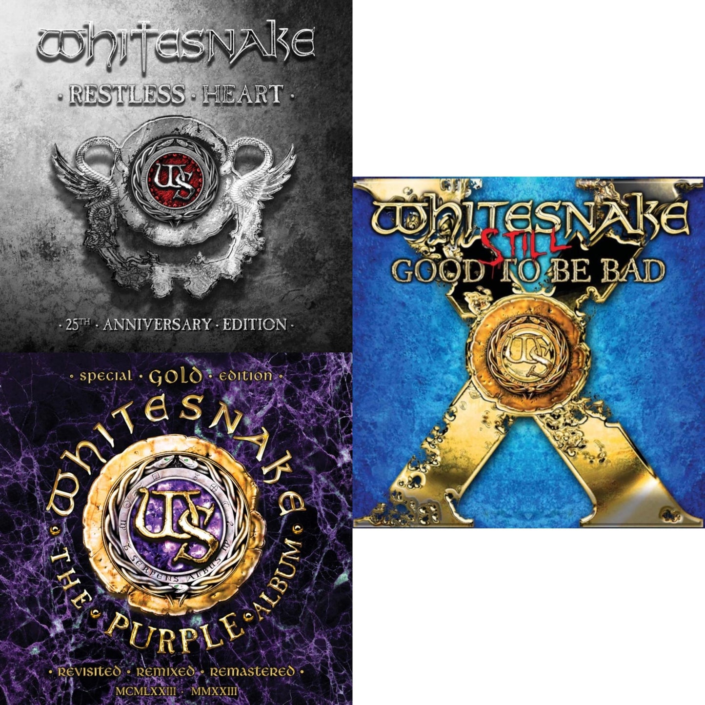 Restless Heart (2021 Remix) (2LP) & Purple Album: Special Gold Edition (2LP) & Still Good To Be Bad (2LP)