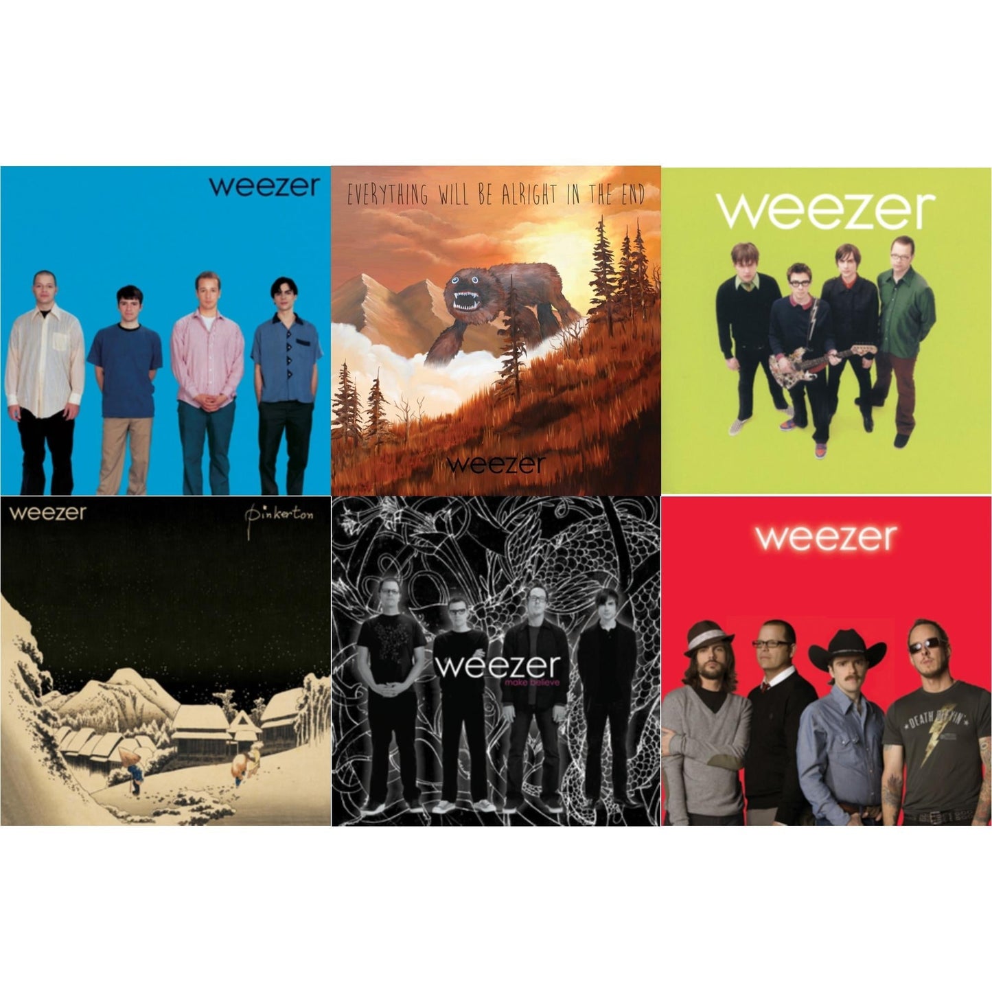 Everything Will Be Alright In The End & Weezer (Blue Album) & Pinkerton & Weezer (Green Album) & Make Believe & Weezer (Red Album)