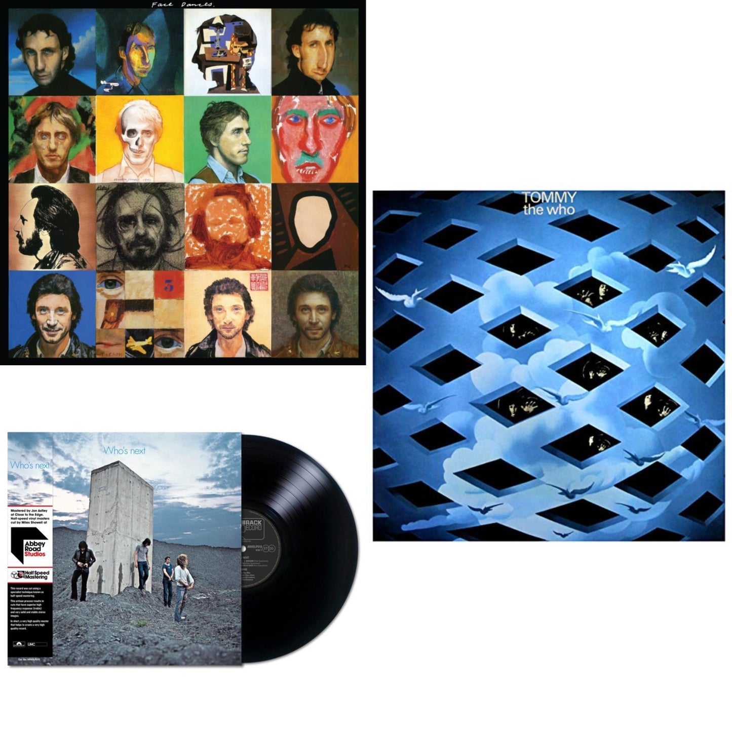 Face Dances (2LP/Color Vinyl) & Who's Next (Remastered Original Album) (Half-Speed LP Vinyl) & Tommy