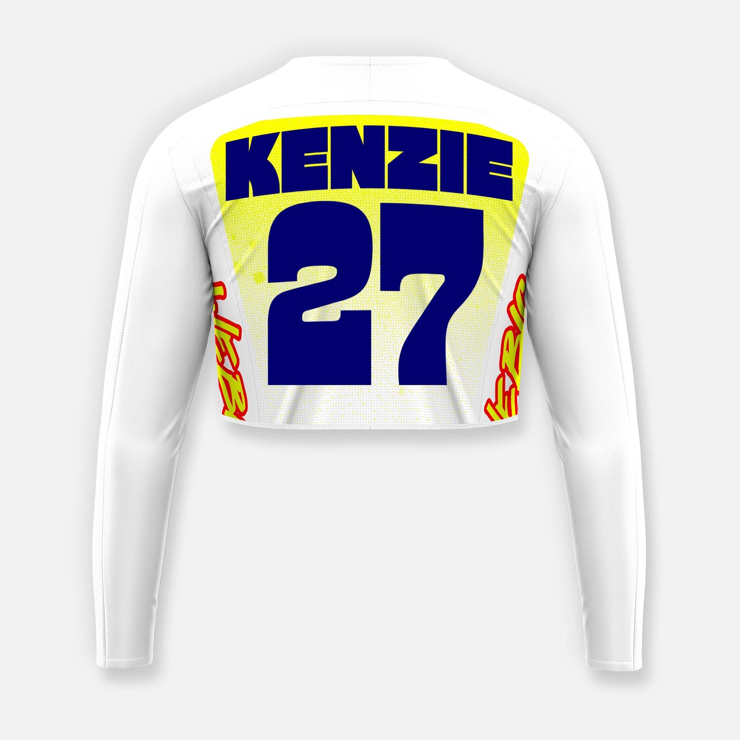 BLAZE OF GLORY WOMENS CROP JERSEY NAME & NUMBER PRINTING