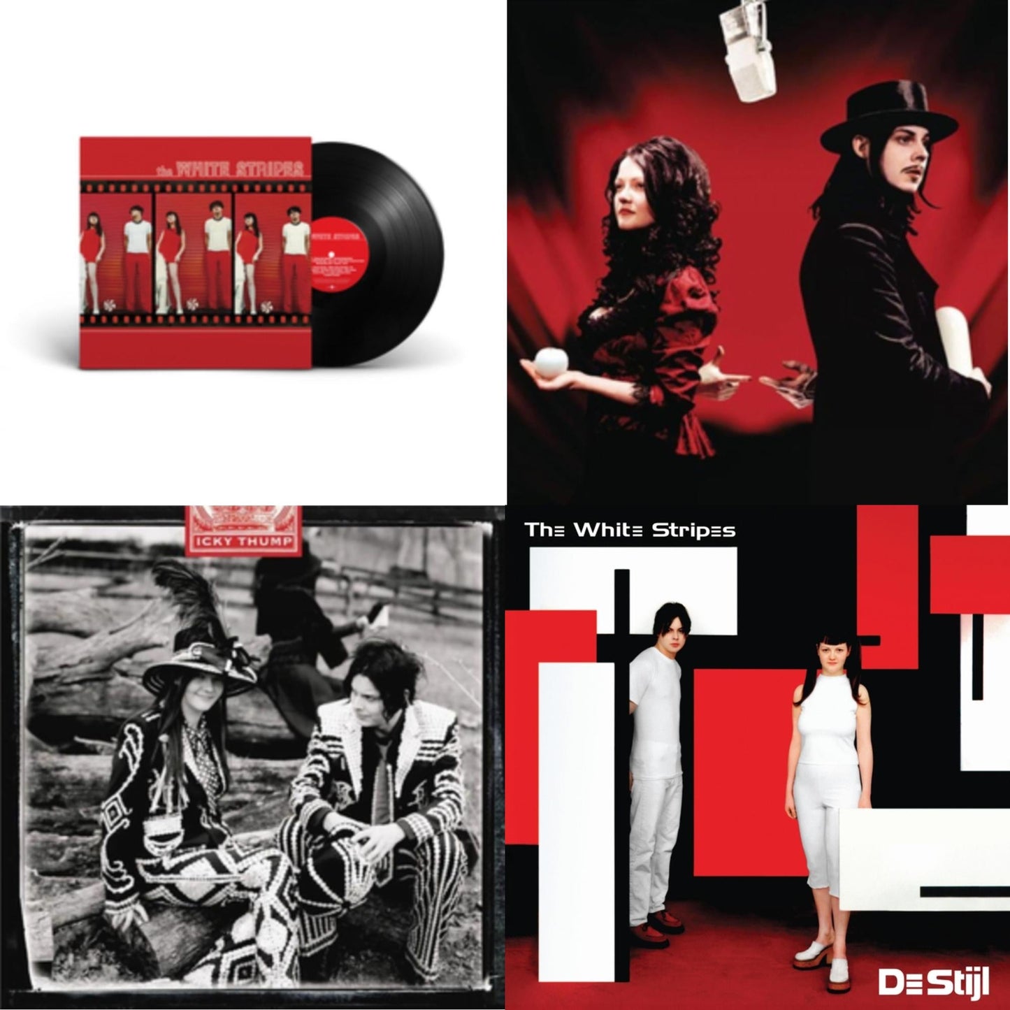 White Stripes & Get Behind Me Satan (2LP) & Icky Thump (2LP) & De Stijl