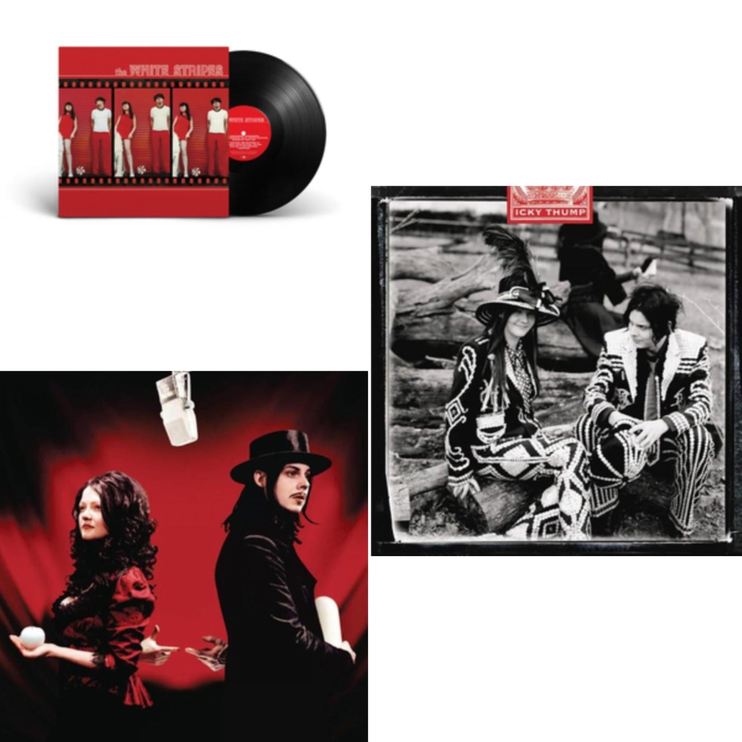 White Stripes & Get Behind Me Satan (2LP) & Icky Thump (2LP)