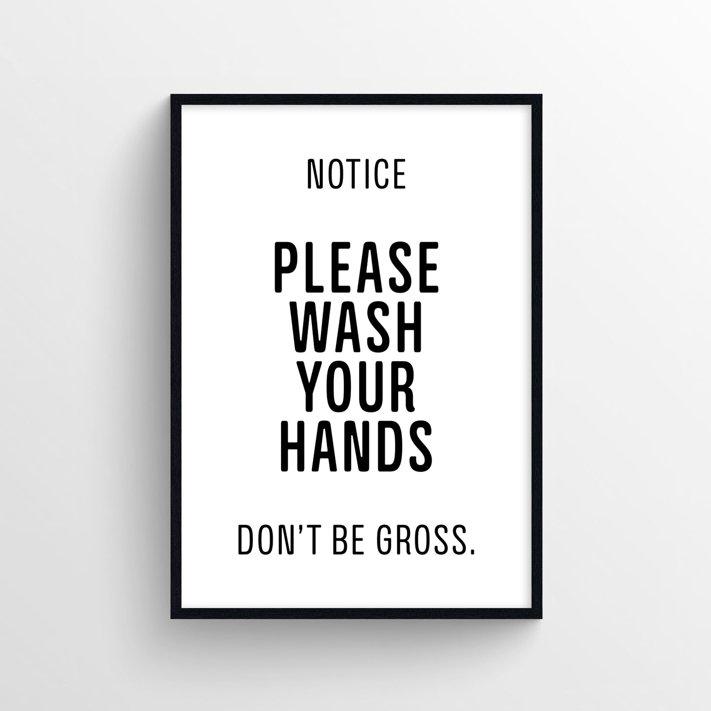 Wash Your Hands Bathroom Poster