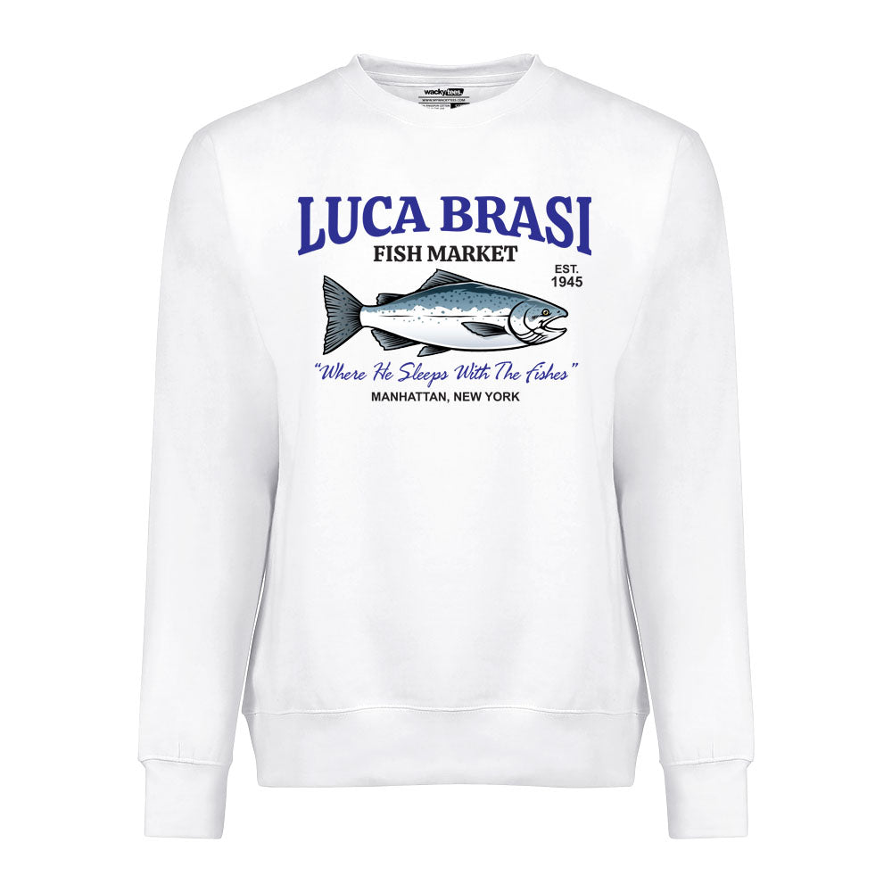 Luca Brasi Fish Market The God Father Graphic Tee Shirt