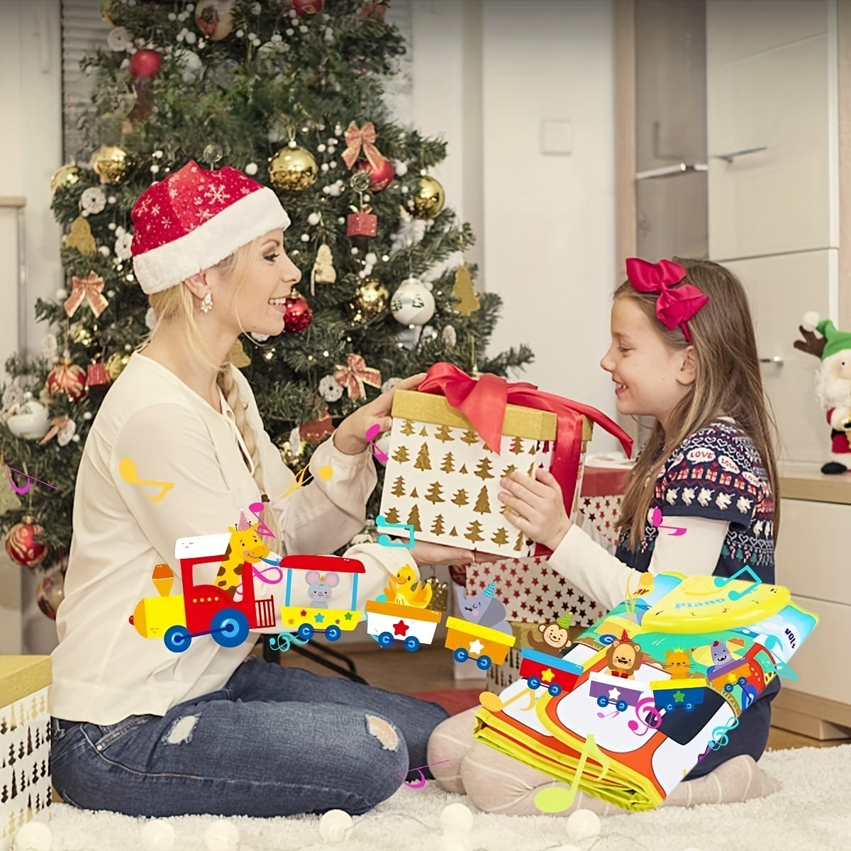 Musical Piano Mat for Kids, Floor Dance Toy with 10 Songs, 8 Animal Sounds, 5 Modes. Children'S Keyboard Blanket Music Touch Game Mat, Music Early Education Toy, Halloween Christmas Gift for Winter