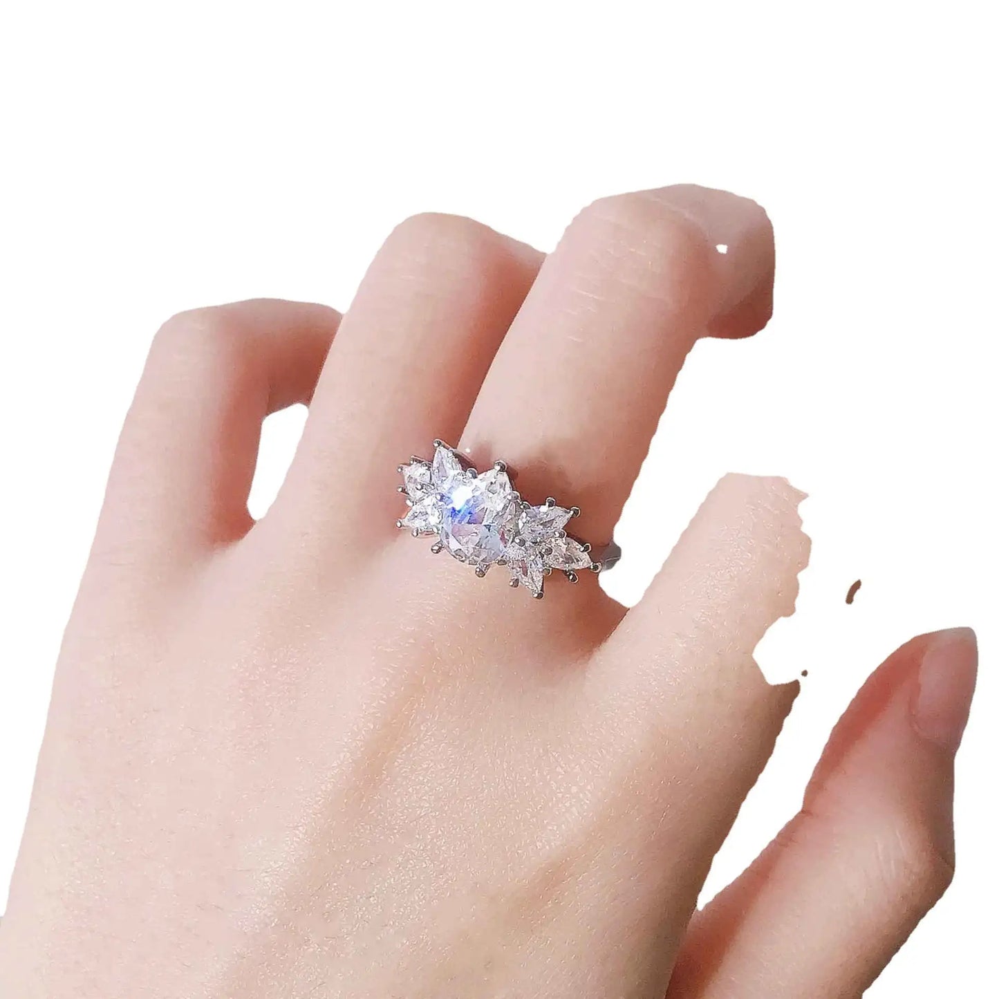 Trendy Cool Special-interest Design Sterling Silver Fashion Ring