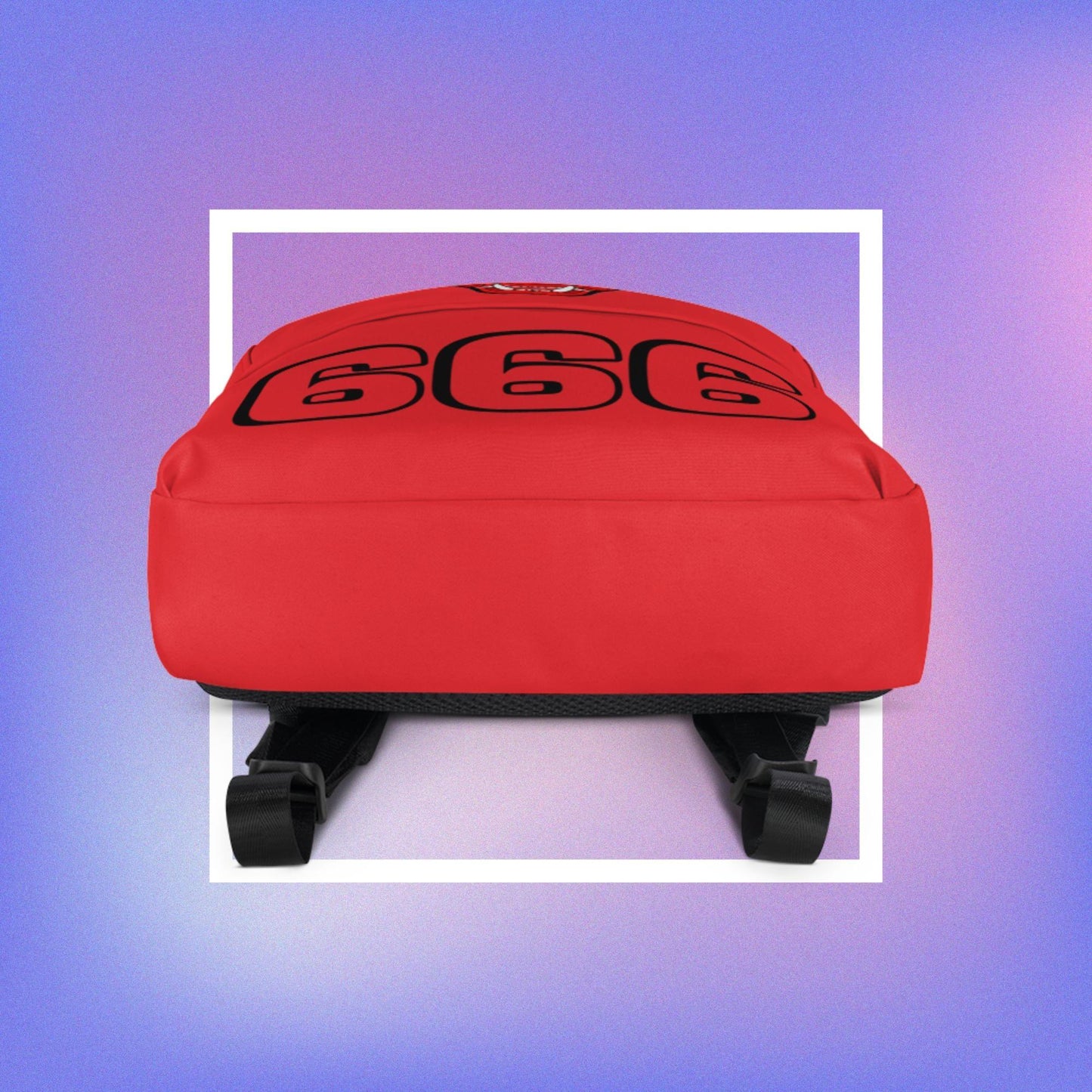 LORD SATAN 666 Red Backpack - Lizard Vigilante