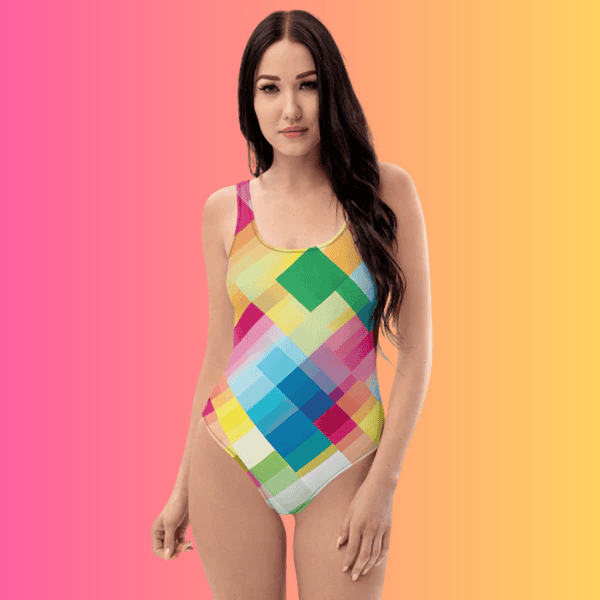 Cheeky Festival One-Piece Swimsuit for Rave and EDM Lovers