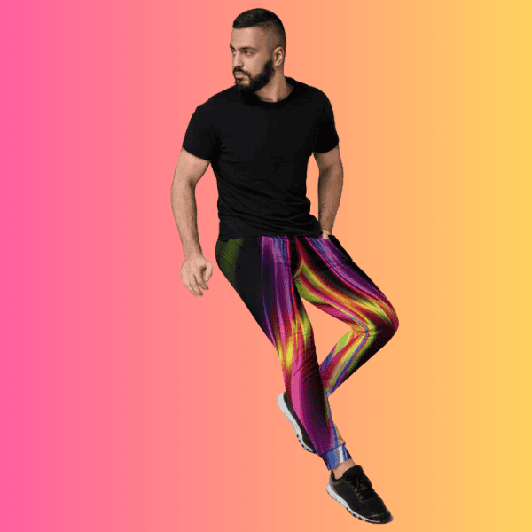 Vibrant Electric Neon Joggers for Raves and Festivals