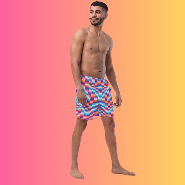 Custom EDM Festival Abstract Rave Swim Shorts